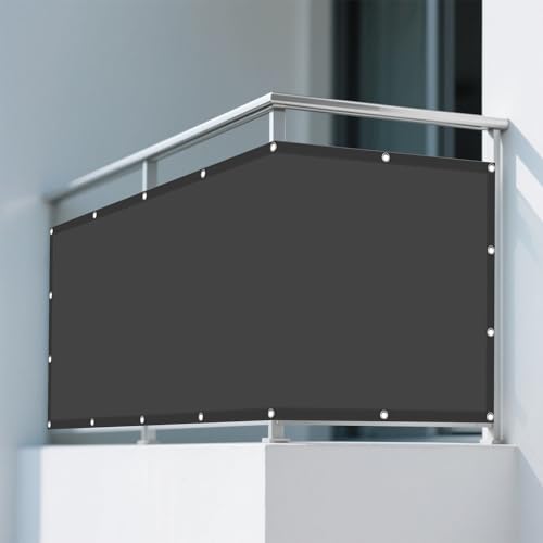 Sonnensegel Wasserdicht Sonnenschutz 8 x 10 m Rechteckig Wasserdicht 98% UV Schutz Wiederverwendbar Sonnennetz mit Ösen Und Befestigungsseile für Terrasse Balkon, Dunkelgrau Sonnensegel Wasserdicht Sonnenschutz 8 x 10 m Rechteckig Wasserdicht 98% UV Schutz Wiederverwendbar Sonnennetz mit Ösen Und Befestigungsseile für Terrasse Balkon, Dunkelgrau von TIANTMIN
