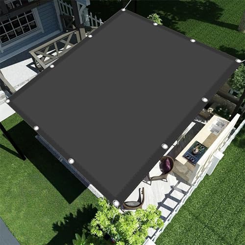 Sun Sonnensegel Wasserdicht 1.2 x 2.4 m Sonnensegel Wasserdicht Rechteckig Garten Überdachung mit Spannseilen mit Ösen für Außenbereich Garten, Dunkelgrau Sun Sonnensegel Wasserdicht 1.2 x 2.4 m Sonnensegel Wasserdicht Rechteckig Garten Überdachung mit Spannseilen mit Ösen für Außenbereich Garten, Dunkelgrau von TIANTMIN