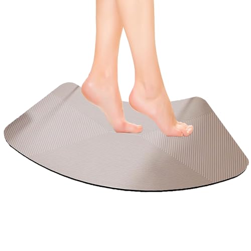 Saugfähige Badematte – Schnelltrocknend, Gebogene Duschmatte, Rutschfest + Weich, Reinigung Mit Einer Spülung/keine Wasserflecken, Faltbar + Leicht Zu Verstauen, Für Badezimmer, Küche ,45x70cm,B von TIANTOO
