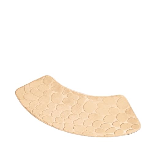 TIANTOO rutschfeste, Saugfähige Badematte (30 X 60 X 100 cm), Eckduschmatte, rutschfest, Maschinenwaschbar + Schnelltrocknend, Hinterlässt Keine Wasserflecken, Für Zuhause/Hotel/Duschraum,Beige von TIANTOO