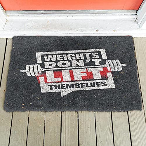 Fußmatte außen fussmatte innen Gewicht hebt sich nicht selbst Gym Fußmatte balkonmöbel deko 16"x24" von TIANTURNM