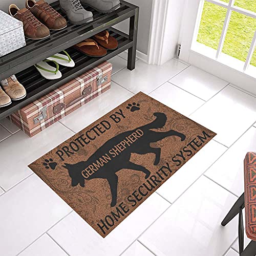 TIANTURNM Fussmatte Aussen Haustür Fußabtreter Deutscher Schäferhund geschützte Fußmatte deko Wohnzimmer 16"x24" von TIANTURNM
