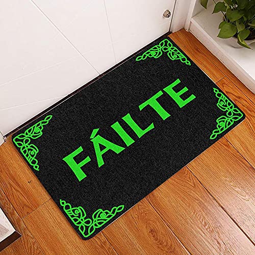 TIANTURNM Fussmatte Aussen Haustür Fußabtreter Filte Welcome In Irish Fußmatte Willkommensmatte St. Patrick's Day Fußmatte deko Wohnzimmer 20"x32" von TIANTURNM