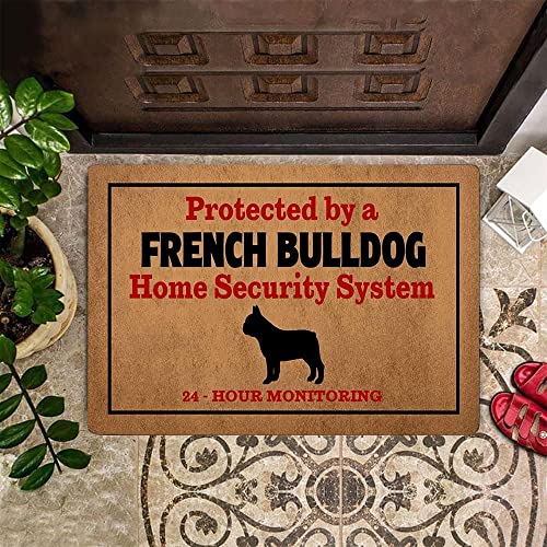 TIANTURNM Fussmatte Aussen Love Pet Fußmatte Home Decor Französische Bulldogge Home Security System deko Wohnzimmer 20"x32" von TIANTURNM