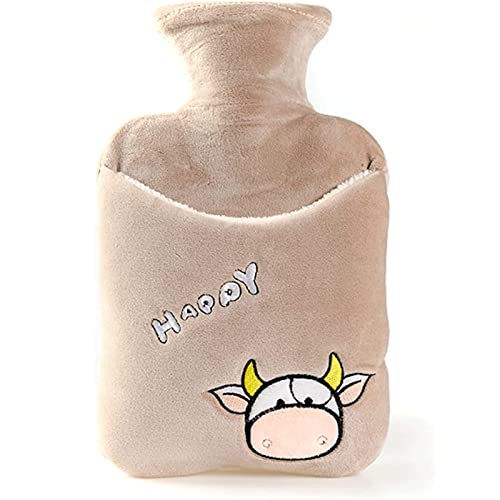 TIANYIA 750 ml Wärmflasche, Klassische Wärmtasche mit kuhweichem Flanellbezug, Wärmpackung für heiße Kompressen und Kältetherapie TIANYIA 750 ml Wärmflasche, Klassische Wärmtasche mit kuhweichem Flanellbezug, Wärmpackung für heiße Kompressen und Kältetherapie von TIANYIA