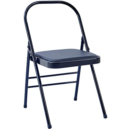 TIANYIA Pu-Leder-Klappstuhl Wasserdichter Yoga-Stuhl 15,7"Wirbelsäule Kohlenstoffstahl Dreieck Mechanische Halterung Rücksitz von TIANYIA