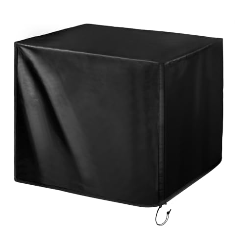 TIAOFY Wasserdichte Universal-Generatorabdeckung, Outdoor-Generator-Zelt, Laufabdeckung, tragbares Generatorgehäuse, 210D PU-Polyester mit elastischem Kordelzug (Schwarz, 81,3 cm (L) x 61 cm (B) x 61 von TIAOFY