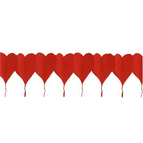 Girlande rote Herzen, 4m Länge von TIB Heyne
