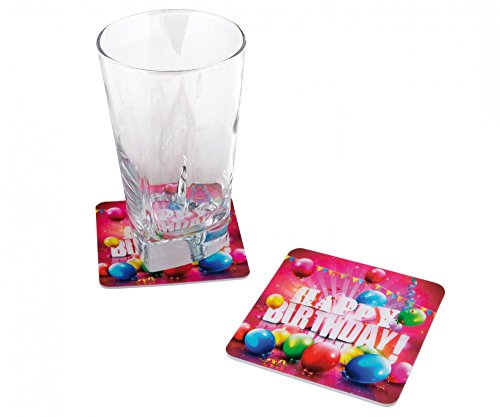 TIB Heyne Glasuntersetzer Happy Birthday von TIB Heyne