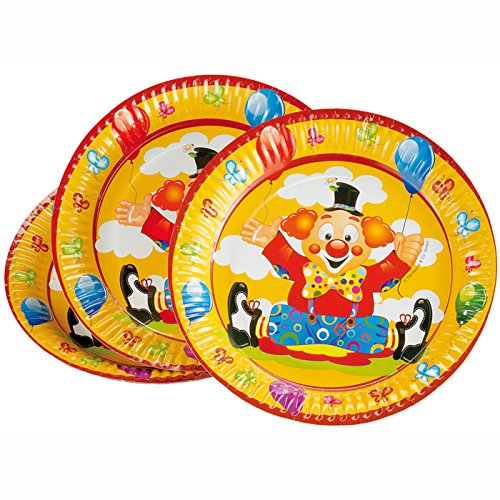 Pappteller "Lustiger Clown" 8er Pack von TIB Heyne