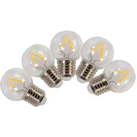 5er-Pack E27 130 Lm 18 W klare Filament-LED-Lampen TIBELEC 5er-Pack E27 130 Lm 18 W klare Filament-LED-Lampen TIBELEC von TIBELEC