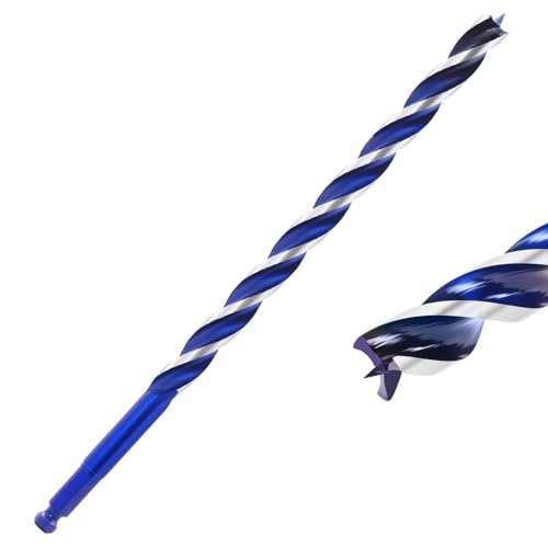 1/2 Zoll Schlangenbohrer für Holz, 30,5 cm langer Karbonstahl, Schnellwechsel-Sechskantschaft, Holzbohrer für Hartholz, Weichholz und Kunststoff 1/2 Zoll Schlangenbohrer für Holz, 30,5 cm langer Karbonstahl, Schnellwechsel-Sechskantschaft, Holzbohrer für Hartholz, Weichholz und Kunststoff von TIBOO DAY