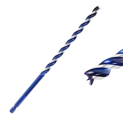 5/16 Zoll Schlangenbohrer für Holz, 22,9 cm langer Karbonstahl, Schnellwechsel-Sechskantschaft, Holzbohrer für Hartholz, Weichholz und Kunststoff 5/16 Zoll Schlangenbohrer für Holz, 22,9 cm langer Karbonstahl, Schnellwechsel-Sechskantschaft, Holzbohrer für Hartholz, Weichholz und Kunststoff von TIBOO DAY