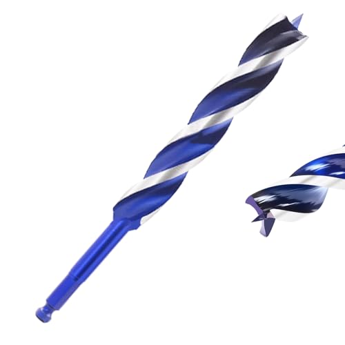 5/8 Zoll Schlangenbohrer für Holz, 15,2 cm langer Karbonstahl, Schnellwechsel-Sechskantschaft, Holzbohrer für Hartholz, Weichholz und Kunststoff von TIBOO DAY