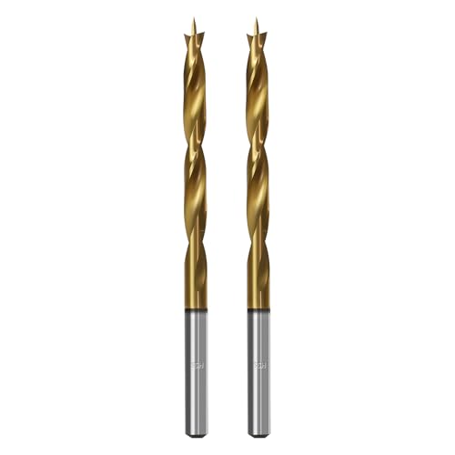 Brad Point Holzbohrer für Holzbearbeitung, 3,5 mm Durchmesser, Schnellarbeitsstahl, metrische Brad Point-Bohrer mit Doppelrillen-Design für weiche und harte Hölzer, MDF-Acryl, 2 Stück Brad Point Holzbohrer für Holzbearbeitung, 3,5 mm Durchmesser, Schnellarbeitsstahl, metrische Brad Point-Bohrer mit Doppelrillen-Design für weiche und harte Hölzer, MDF-Acryl, 2 Stück von TIBOO DAY