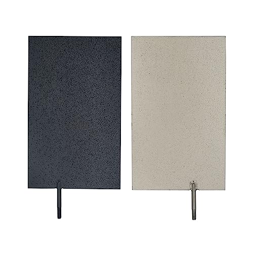 2PCS Elektroden, Titan-Anodenplatte mit MMO-Ruthenium-Iridium-Beschichtung und Kathoden-Elektrolytplatte ohne Beschichtung für elektrochemische Anwendungen und Schwimmbadreinigung von TIBROMTACK