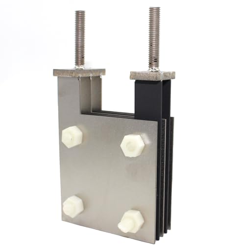 Ru-Ir Titan-MMO-Elektrodenplatten-Set für Labortests, 2 Titan-Anodenplatten mit Ruthenium-Iridium-Beschichtung und 3 Kathodenplatten ohne Beschichtung von TIBROMTACK