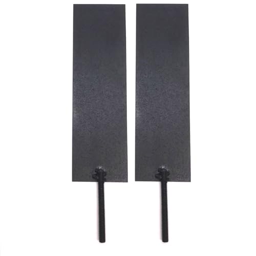 TIBROMTACK 2PCS Titananodenplatten mit M8-Schrauben, 150 * 40 * 1mm, MMO/DSA Ruthenium-Iridium beschichtete Titananodenplatten für die organische Abwasserbehandlung und Salzwasserpoolsysteme von TIBROMTACK