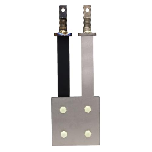 TIBROMTACK Titan-Ru-Ir-Anodenplatten für elektrochemische Anwendungen und Wasseraufbereitung, 2PCS Titankathode ohne Beschichtung und 1PC Titananode mit Ruthenium-Iridium-Beschichtung von TIBROMTACK
