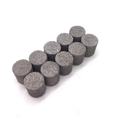 Titan 80μm Pulver gesintert Filterblock für Batterie oder Superkondensator Anode Bubstrat, benutzerdefinierte Mikron gesintert poröse Metall Filtersäule für die Elektrolyse von Wasser, 10 * 10mm von TIBROMTACK