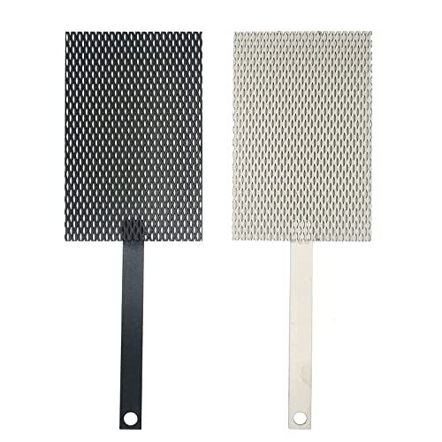 TIBROMTACK Titan-Elektrode 2 PCS, Titan Anode Mesh mit MMO Ruthenium-Iridium-Beschichtung und Kathode Elektrolytische Mesh ohne Beschichtung für Chlor-Produktion und Wasser Ionisator von TIBROMTACK