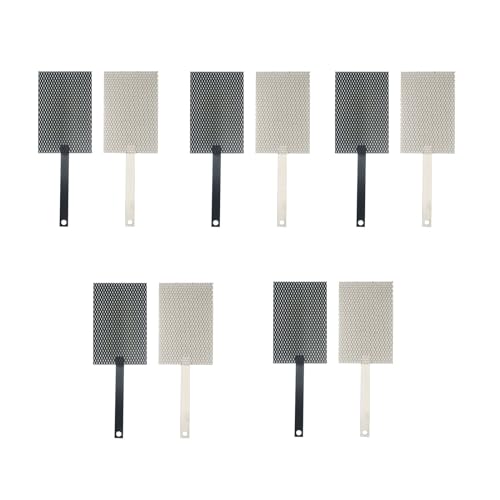 Titanium Anode Mesh 5 set / 10 pcs, MMO Ti Anode mit Ruthenium-Iridium-Beschichtung und Kathodenunbeschichtung für Wasserionisatoren von TIBROMTACK