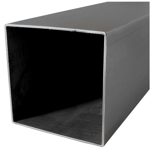 Edelstahl Quadratrohr/Rechteckrohr/Kastenprofil in vielen Abmessungen von 10cm bis 6m am Stück Profilabmessung: 100 mm x 100 mm x 2 mm Länge: 1200 mm von TIBU