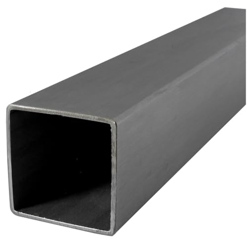 Edelstahl Quadratrohr/Rechteckrohr/Kastenprofil in vielen Abmessungen von 10cm bis 6m am Stück Profilabmessung: 45 x 45 x 2 mm Länge: 1800 mm von TIBU