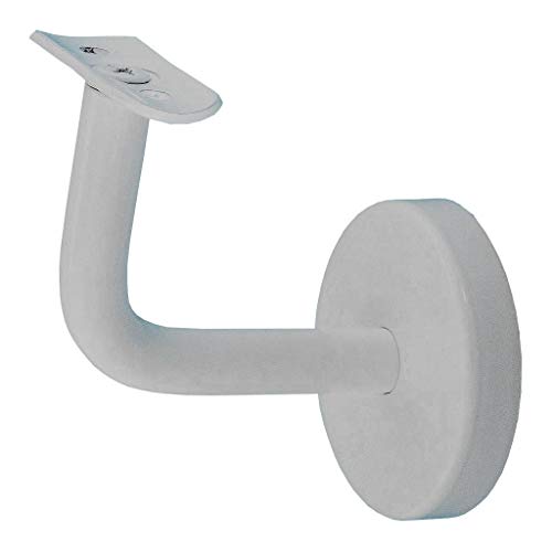 TIBU Handlaufhalter Modell F Edelstahlhalter Weiss pulverbeschichtet gewinkelt mit Halterplatte TIBU Handlaufhalter Modell F Edelstahlhalter Weiss pulverbeschichtet gewinkelt mit Halterplatte von TIBU