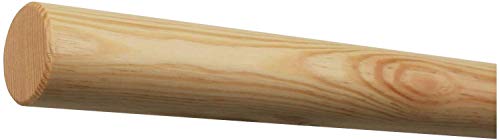 Kiefer Handlauf lackiert Ø 42 mm mit bearbeiteten Enden ohne Handlaufhalter Länge: 1300 mm / 130 cm / 1,3 m Endstück: gefast von TIBU