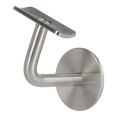 TIBU Handlaufhalter Modell JE Edelstahlhalter gewinkelt mit Halteplatte | Stockschraubenmontage TIBU Handlaufhalter Modell JE Edelstahlhalter gewinkelt mit Halteplatte | Stockschraubenmontage von TIBU