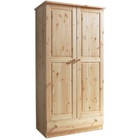 Kleiderschrank "Moritz" 2-türig Kiefer Natur von TICAA