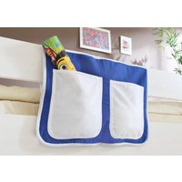 Ticaa Bett-Tasche für Hoch- und Etagenbetten "blau-weiß" von TICAA