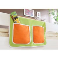 Ticaa Bett-Tasche für Hoch- und Etagenbetten "grün-orange" von TICAA