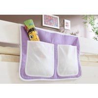 Ticaa Bett-Tasche für Hoch- und Etagenbetten "lila-beige" von TICAA