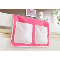 Ticaa Bett-Tasche für Hoch- und Etagenbetten "rosa-weiß" von TICAA