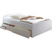 Ticaa Doppelbett mit Schubkästen "Erna" Kiefer weiß 140x200 von TICAA