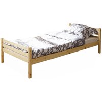 Einzelbett "Nadine" Kiefer massiv natur 90x200 von TICAA