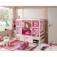 Hausbett MINI Prinzessin Rosa Var 3 inkl. Matratze von TICAA