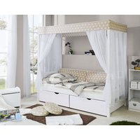 Himmelbett Beige Var. 4 - mit 2er Schubkästen Himmelbett Beige Var. 4 - mit 2er Schubkästen von TICAA
