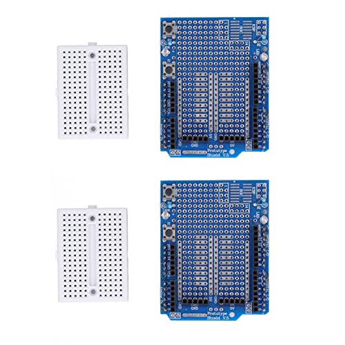 TICFOX 2 Sätze Mini-Brotschneider-Prototyp-Erweiterungsplatine Mini-Steckbrett-Prototyping-Entwicklungsmodul-Kit 3?5-V-Easy-Plug-Schaltung für elektrische Tests TICFOX 2 Sätze Mini-Brotschneider-Prototyp-Erweiterungsplatine Mini-Steckbrett-Prototyping-Entwicklungsmodul-Kit 3?5-V-Easy-Plug-Schaltung für elektrische Tests von TICFOX