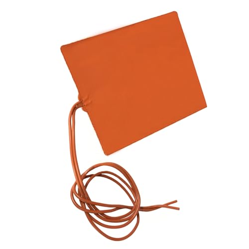 Konstante Temperatur Heizplatte, 100x120mm 12V 12W Silikonkautschuk Heizplatte Konstante Temperatur Elektrische Heizplatte Heizwerkzeug für Industrirohre Auto Wassertanks, 60℃ Maxium von TICFOX