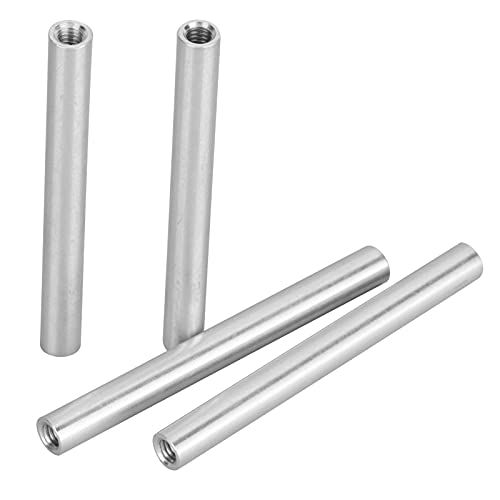 TICFOX M4 Runde Kupplung Mutter, Aluminium Innengewinde Abstandshalter, 4 Stück M4x0,7 mm Abstandshalter runde Aluminiumrohrverlängerung Innengewinde Roboterzubehör für Möbel und Maschinenmontage TICFOX M4 Runde Kupplung Mutter, Aluminium Innengewinde Abstandshalter, 4 Stück M4x0,7 mm Abstandshalter runde Aluminiumrohrverlängerung Innengewinde Roboterzubehör für Möbel und Maschinenmontage von TICFOX