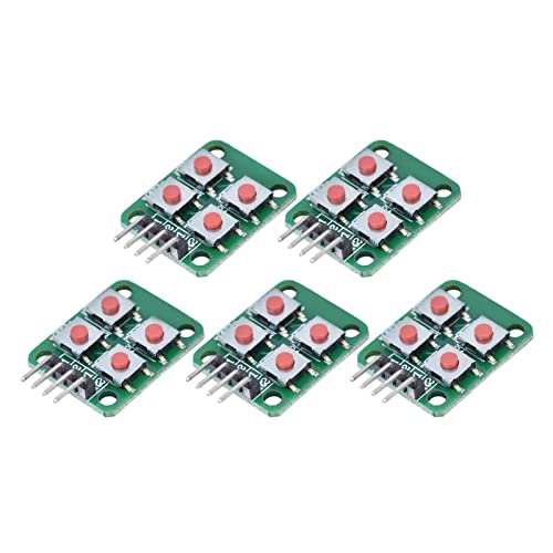 TICFOX 5PCS 4 Keypad Keyboard Module 2x2 Scan Matrix Array Switch Keypad Array Key Switch Module Elektrische Steuerung für Externe Tastaturen von Mikrocontrollern TICFOX 5PCS 4 Keypad Keyboard Module 2x2 Scan Matrix Array Switch Keypad Array Key Switch Module Elektrische Steuerung für Externe Tastaturen von Mikrocontrollern von TICFOX