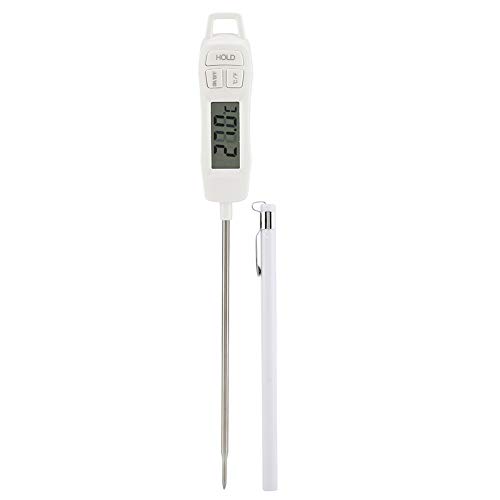 TICFOX Digitales Thermometer für Lebensmittel,Temperaturtester für Grill,Fleisch,Zucker,Milch,Wasser von TICFOX
