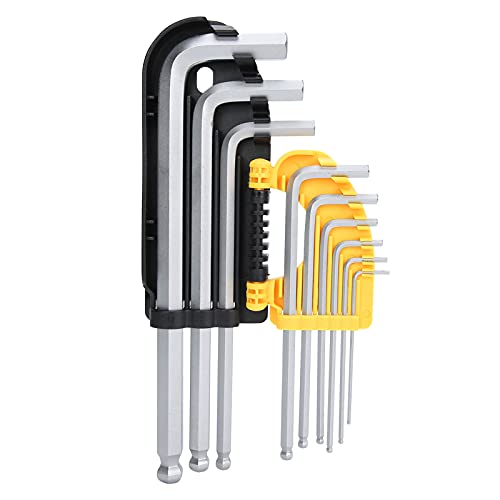TICFOX Innensechskantschlüssel Set, 9 stück 1.5-10MM innensechskantschlüssel set mit kugelkopf, metrisches Verlängerungs Kugelkopf Inbusschlüssel Set Professionelles Reparaturwerkzeug Set TICFOX Innensechskantschlüssel Set, 9 stück 1.5-10MM innensechskantschlüssel set mit kugelkopf, metrisches Verlängerungs Kugelkopf Inbusschlüssel Set Professionelles Reparaturwerkzeug Set von TICFOX