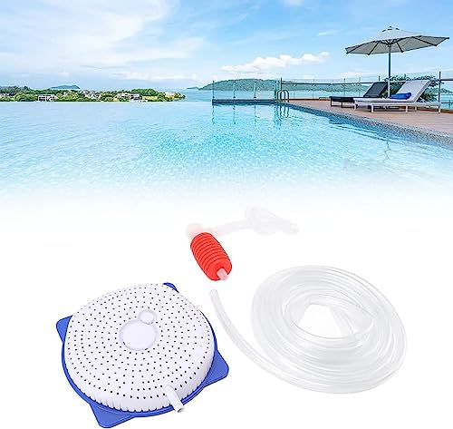 TICFOX Poolabdeckungs-Abtropfer Für Schwimmbäder, Automatische Wassersiphonpumpe Poolabdeckungs-Abtropfer-Wartungszubehör von TICFOX