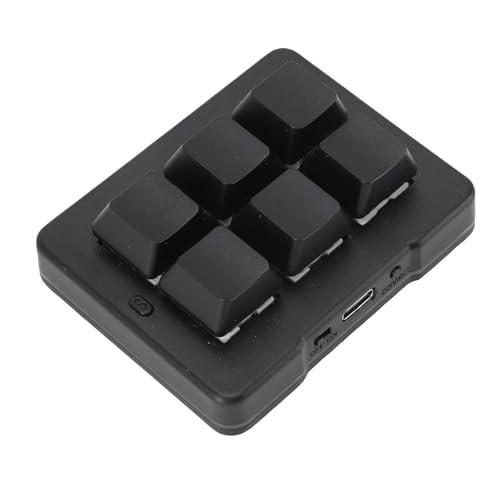 TICFOX Tastatur, Programmierbare 6 Taste Mechanische Tastatur mit Drahtlosen 2,4G Bluetooth USB Kabel 3 Modi für Programmierer und Programmierbegeisterte TICFOX Tastatur, Programmierbare 6 Taste Mechanische Tastatur mit Drahtlosen 2,4G Bluetooth USB Kabel 3 Modi für Programmierer und Programmierbegeisterte von TICFOX