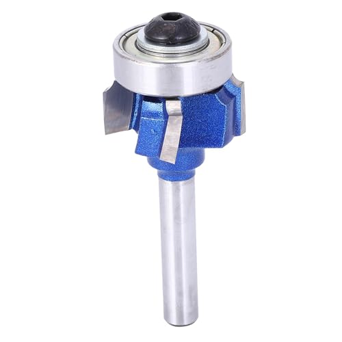Ticfox 8 Mm Schaft um Router-Bits, 4-Zahn-Runde Rand-Mahlen-Fräser-Router-Bit für Elektrische Trimmers Gravurautomaten (Vierschnitte-Randversiegelungsmesser 8xr2) von TICFOX