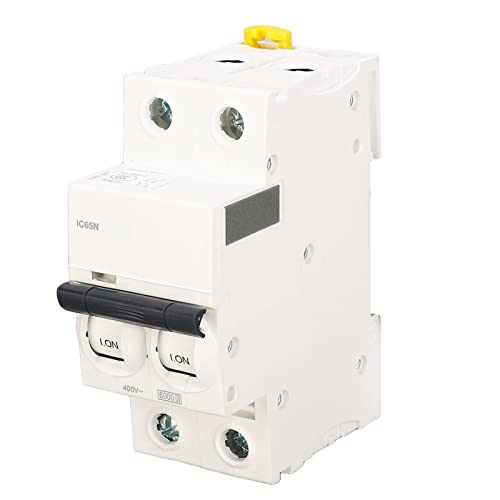 Ticfox AC Miniature Circuit Breaker, AC400V 2P Miniatur -Leistungsschalter -Steuerung Isolation Kurzer Überlastschutzluftschalter für Häuser, Gewerbliche Gebäude (16a) von TICFOX